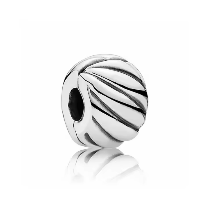 PANDORA Clip de Plata Abstracto para Joyería Infantil - 1