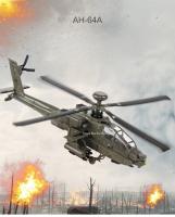 Modelo De Avión AH-64A a Escala 1/32 Juguete De Coche De Aleación Con Rotación De Hélice Y Sonido Luz Vehículo De Combate Para Regalo De Cumpleaños Para Niños - details 0