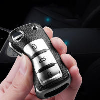 Funda De Llave De Coche En Cuero + TPU Para Volkswagen VW Bora Polo Tiguan Jetta Passat B5 B6 B7 Golf Beetle Skoda Octavia - details 4