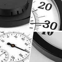 Decorativo Termómetro Higrómetro Reloj Para Jardín Decoración De Pared Interior Exterior Estación Meteorológica Medidor De Temperatura 10" - details 0