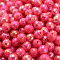 Talares Acrílicos Redondos Facetados AB Color 6mm 8mm 100/200 Piezas Para Fabricación De Joyas Pulseras Collares Hechas a Mano - details 6