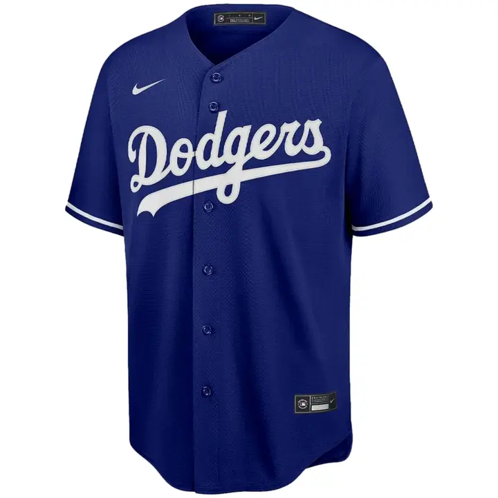 Camiseta de Manga Corta Nike  Dodgers Official Replica Alternate para hombre en color azul - 1