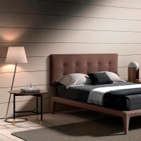 Meimon cabecero horizontal está tapizado en ecopiel de tacto suave y acolchado interiormente con algodón guateado para un extra de confort, estructura de madera de pino, Medidas: 150/160 x 60 x 9 cm - details 1