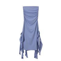 Vestido Maxi Bodycon Elegante Sin Mangas Para Mujer Con Tirantes Y Borla Irregular Asimétrico Verano 2024 Trend Con Abertura En La Pierna Para Fiesta Y Club - details 29