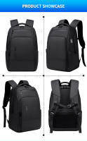 Mochila De Negocios FENRUIEN Para Hombres Con Carga USB Impermeable 35L Multibolsillos Para Viajes Y Computadora - details 16