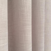 Cortina Rustik Color Gris de T S S Textil Decoración, con ollados y cinta multifunción (Pasa barras y cinta fruncidora), aporta un toque de frescura y naturalidad a tu salón, dormitorio o cocina. Cortina fabricada 100 % en España. Disfruta de la calidad - details 3