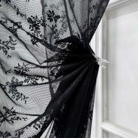 Cortinas Blancas De Encaje Transparentes Con Clip Para Cocina Y Dormitorio Estilo Elegante Florales Filtración De Luz Decorativas Para Sala De Estar Y Comedor - details 5