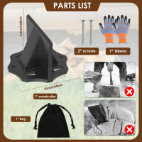 Divisoria De Madera Manual De Acero De Carbono Alto Soporte Portátil Para Abastecimiento De Leña Para Fogón Camping - details 1