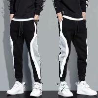 Pantalones Deportivos Para Hombre Primavera Otoño Estilo Casual Con Patrón Ajustables Para Entrenamiento Y Correr Trousers De Moda - details 4