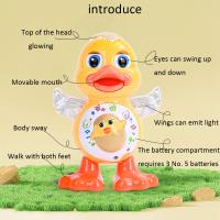 Juego De Lluvia De Pato Cartoon Con Luz Eléctrica Y Música Juguete Educativo Para Niños Edad Recomendada 3-12 Años Baterías No Incluidas - details 9