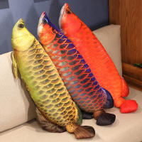 Juguete De Peluche Realista De Arowana Dorada Cálido Y Suave Muñeco De Pescado Almohadilla De Pescado Cojín Para Gatos Regalo Para Todas Las Edades - details 2