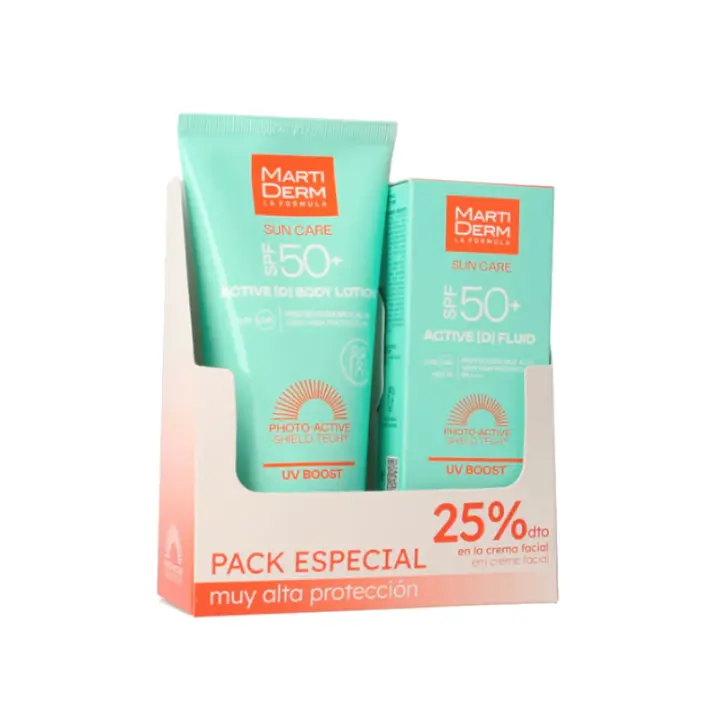 MARTIDERM PACK SPF50+ ACTIVE CORPORAL 200 ML + FACIAL 50 ML - 1
