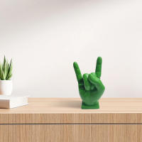 Estatua De Resina Para Decoración Del Hogar Con Postura De Mano Y Palos De Batería Moderna Adorno De Estante Accesorios De Música - details 1