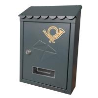 Buzón De Correo Metálico Para Pared 21.5x7x30cm Decorativo Para Puerta Delantero Y Porche Caja De Entrega De Correos Con Cerradura Incluida - details 3