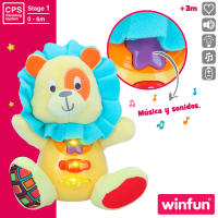 Winfun Peluche león para bebé c/luz y sonido en español - details 2