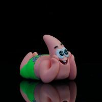 Figura De Anime Patrick Star 7cm Soporte Para Móvil Spongebob Squarepants Postura Prone Decoración De Escritorio Regalo Para Niños Y Adultos - details 3