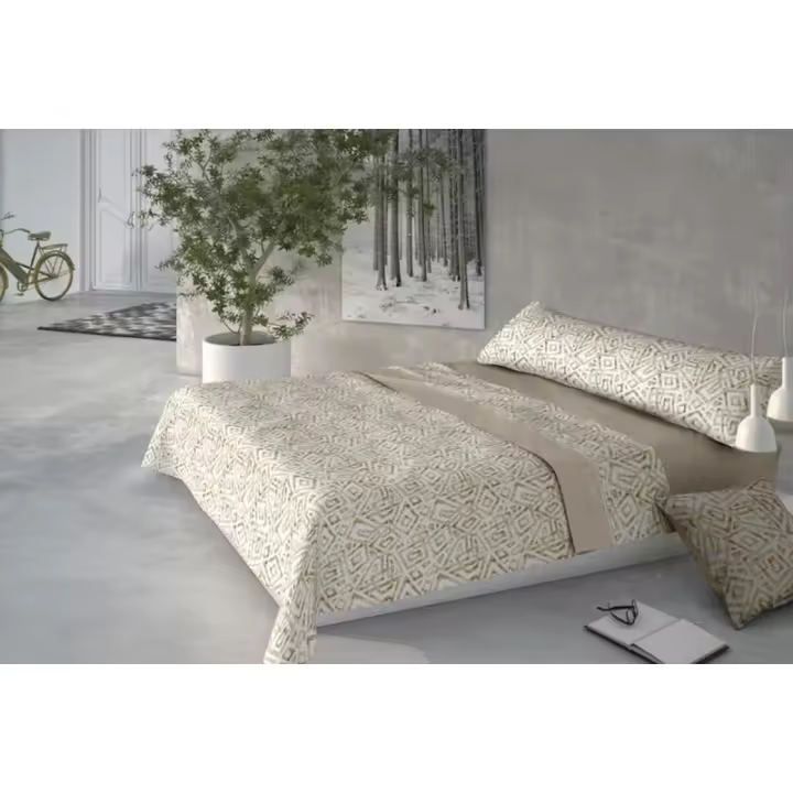 Pierre Cardin - Juego de Sábanas Pierre Cardin CORALINA MARMOL Beige Cama de 135 - 1