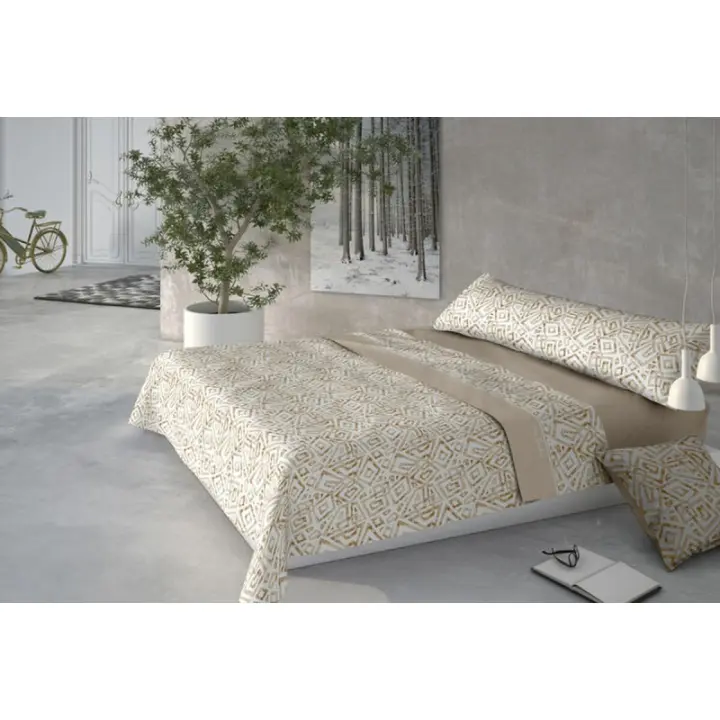 Pierre Cardin - Juego de Sábanas Pierre Cardin CORALINA MARMOL Beige Cama de 135 - 1