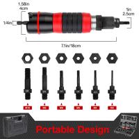 Kit De Conversor Para Destornillador De Redhead M3 M4 M5 M6 M8 M10 Herramienta De Inserción De Tornillos Para DIY En Casa Herramienta Eléctrica Removible - details 2