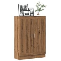 vidaXL Armario de libros madera ingeniería envejecida 82,5x30,5x115 cm en color Madera antigua/Roble artisan | almacenamiento funcional diseño moderno para baño dormitorio sala - details 1