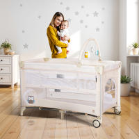Asalvo Cuna de Viaje Complet Duo – Cuna para Bebé con Base Acolchada, Doble Altura, Arco de Juegos, Ruedas con Freno y Bolsa de Transporte - details 0
