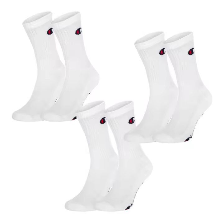 Calcetines Champion Athletic Crew 3-Par Blanco U24558-Ww001 - 1