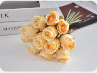 Bouquet De Rosas Rosa De 24CM Decoración Para El Hogar Propiedades Fotográficas Guía De Carretera Para Boda Flores Artificiales - details 8