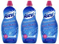 ASEVI- Pack 3 unds Suavizante Puro Frescor 1380ml, lavadora acondicionador de ropa, Asevi Puro Frescor, 180 dosis, aroma fresco puro aire - details 0
