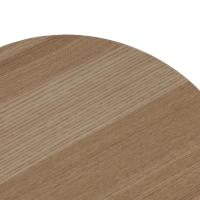 VERSA -  Mesilla ovalada  en madera natural un cajón tipo persiana , y unas medidas de 40x30x50 cm - details 4