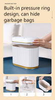 Bandeja De Papelería Inteligente 4L Con Sensor Para Escritorio Pequeña Y Luminosa Ecológica ABS Forma Rectangular - details 6