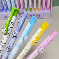 Set De 60 Bolígrafos De Punto Fijo Sanrio Con Diseños De Kuromi Cinnamoroll Pochacco Hello Kitty Doraemon Y Blue Para Estudiantes Material Plástico Tamaño Grande - details 1