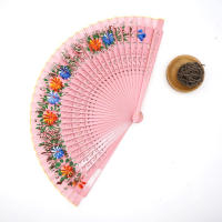 Abanico Plegable De Madera Para Baile Español Nuevo Adorno Para Fiesta Decoración Del Hogar O Regalo De Arte Y Manualidades - details 1