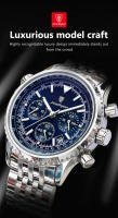 Reloj De Hombre POEDAGAR Militar Moda Resistente Al Agua Con Luminiscencia Y Fecha Cronógrafo Acero Inoxidable Lujo Quartzo Reloj De Pulsera - details 1
