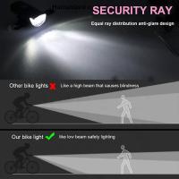 Luz Delantera De Bicicleta MTB LED Recargable USB Impermeable Luz De Advertencia De Seguridad Para Montaña Accesorios De Ciclismo - details 6