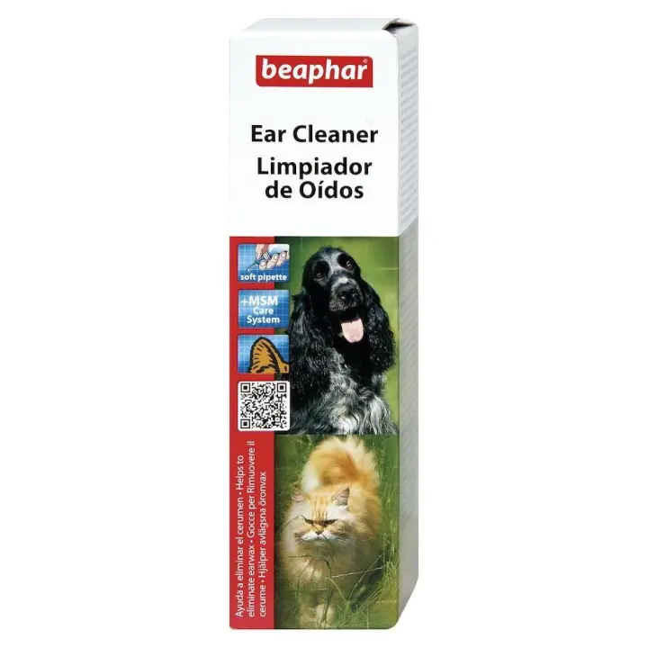 Beaphar Limpiador de Oídos para Perros y Gatos  Limpiador auricular para perros y gatos - 1