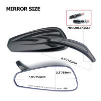 Espejos Retrovisores Traseros Para Motocicleta De Alta Calidad En Aluminio Para Harley Davidson Sportster Iron 883 Street Glide Para Conducción - details 6