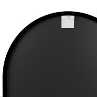 Espejo Ovalado de Baño 60x90 cm – Marco de Aluminio Negro – Montaje Horizontal o Vertical – Decorativo para Salón, Entrada o Pasillo - details 6
