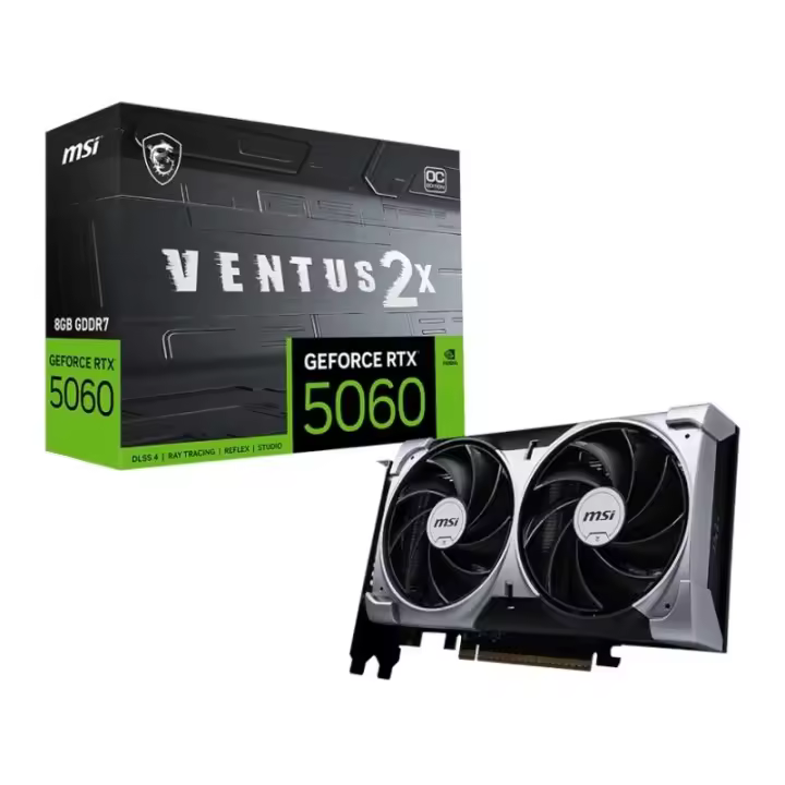 MSI VGA NVIDIA RTX 5060 8G VENTUS 2X OC DDR7 - 1