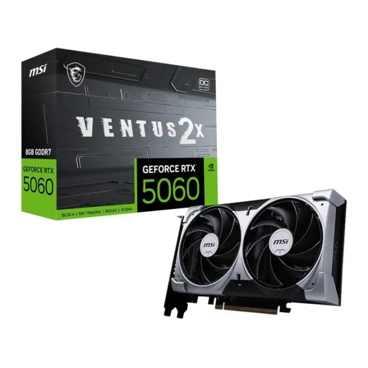 MSI VGA NVIDIA RTX 5060 8G VENTUS 2X OC DDR7 - 1