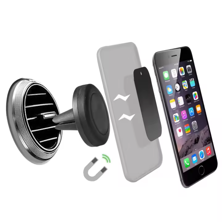 Actecom Soporte magnetico para Coche Teléfono Móvil Smartphone 360 Imán Magnético - 1