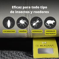 Trampas para Cucarachas Adhesivas Extra-Fuertes Profesional con Atrayente Alimentario para la casa - Sin Veneno ni Biocidas - Fabricadas en Europa - details 0
