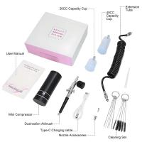 Pistola De Pulverización Inalámbrica Recargable Con Compresor Para Arte De Uñas Tatuaje Pintura De Pastel Y Belleza Facial JANGKLIFE Mini 0.3mm USB 1200mAh - details 11