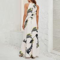 Vestido Largo Sin Mangas Para Mujer Estilo Oficina Lady Verano 2024 Nuevo Moda Impresión Cuello Redondo Ropa Feminina - details 10