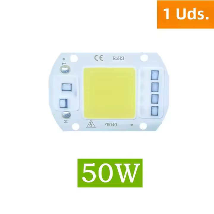 10PCS LED COB Chip Para Farol Lámpara De Pared 50W 30W 20W 220V Sin Necesidad De Controlador Inteligente IC Diodo Para Iluminación DIY - 1