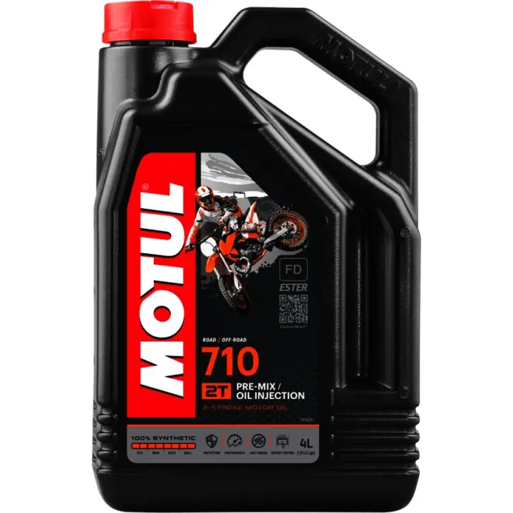 Motul 710 2T 4L - Lubricante de Alto Rendimiento para Motores de 2 Tiempos - 1