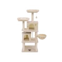 Árbol para gatos con postes recubiertos de sisal, rascador con varias plataformas y centro de actividades para gatos, color a elegir - details 1