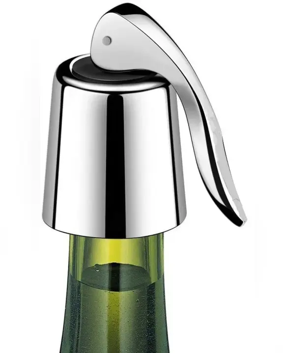 Tapa De Botella De Vino Reutilizable Y Selladora De Bebidas De Silicona a Prueba De Fugas Herramientas De Barra Y Cocina Tapa Fresca - 1