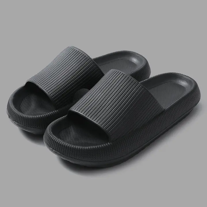 Nuevos Pantuflas De Baño Plataforma Para Mujer Y Hombre Suaves Suela EVA Sandalias De Interior Flip Flop Pantuflas De Casa - 1