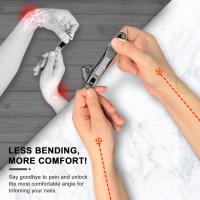 Tijeras De Uñas Rotativas 360 Grados En Acero Inoxidable Herramientas De Manicura Antisalpicaduras Multi-Angulo Para Dedos Y Pies - details 0