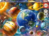 Educa Puzzle 500 piezas sistema solar , Incluye Pegamento Fix Puzzle Educa 18449 - details 0